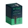 Lampka stołowa nocna V-TAC 1W LED 25cm ładowanie USB ściemnianie czarna VT-1047 3000K-6000K 200lm